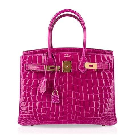 hermes birkin pink crocadile|hermes birkin crocodile price.